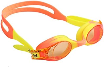 TOPOB Огледало за плуване, Детски очила за плуване, водоустойчив и устойчив на мъгла, за деца със силиконови очила и огледало за