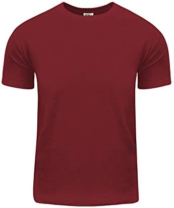 Мъжки памучен тениска Shaka Носете – Базова тениска с кръгло деколте и Къс ръкав, Тениски Active 5,8 Унции, Обикновен Голям