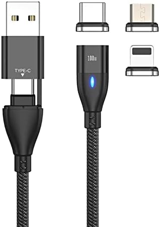 Кабел BoxWave, който е съвместим с Simbans TangoTab XL (11,6 инча) - Кабел MagnetoSnap PD AllCharge мощност 100 W, кабел
