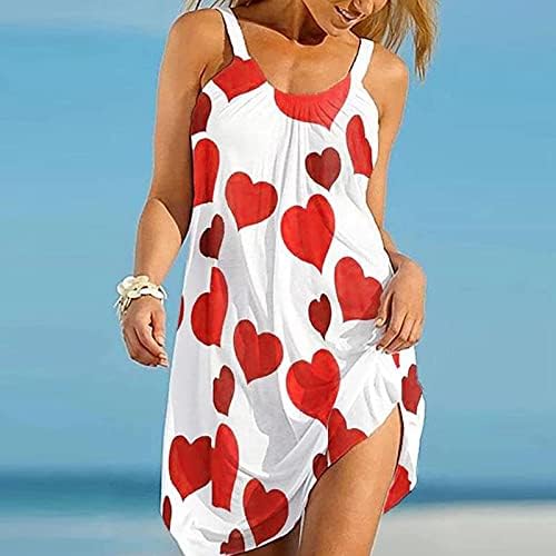 Секси мини рокля за жените, лятна клубна тениска с кръгло деколте и цветисти подолом, свободно плажна къса рокля