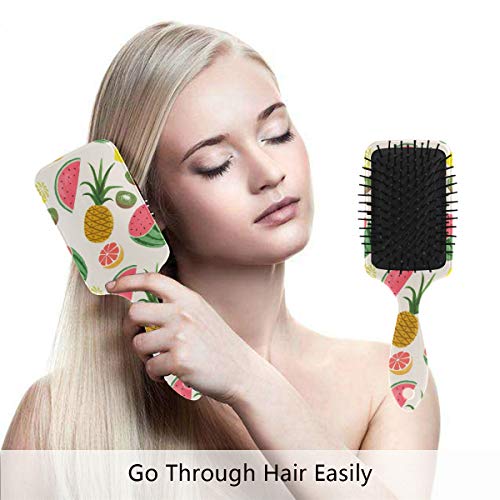 Четка за коса на въздушна възглавница Vipsk, Пластмасов Боядисана, Арбузно-сок от ананас цвят, Подходяща за добър масаж и Антистатични