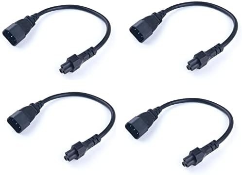 Захранващ кабел C14-C5, Преходен кабел IEC 320 C14 от мъжа към жената C5, Универсален Адаптер за захранване IEC 320 C14-C5 Адаптер Конвертор