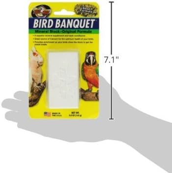 Минерален блок Zoo Med Bird Banquet, 3 опаковки по 5 грама всяка, Формула за засаждане