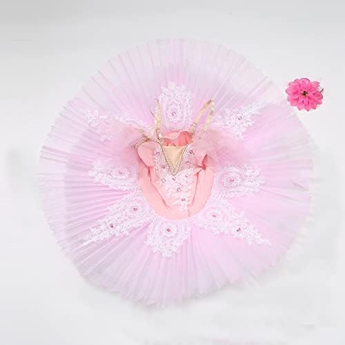 Професионални Балетные Рокли-Опаковки за момичета, Блинные Балетные Танцови Поли, Детски Костюм Танцьори с Пайети, за да се Изяви