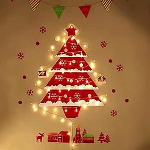 Коледна Украса Грозен Коледен Орнамент направи си САМ Коледна украса на Коледна Елха DIY Мини-Коледна Елха Нетъкан Стени Коледно