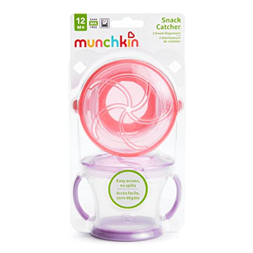 Munchkin® Snack Ловецът®, 2 опаковки, Розово / Лилаво