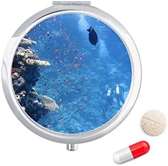 Океанская Риба Гмуркане Науката Картина На Природата Калъф За Хапчета В Джоба Кутия За Съхранение На Лекарства Контейнер Опаковка