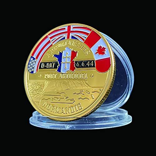 Денят Д 6.6.44 Засаждането на златни монети в изкуствено пристанище на Нормандия, за събиране на