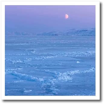 3дрозная Луната през замръзналите залива Диско, остров Диско век - Ютия за топлопреминаване (ht-366591-3)
