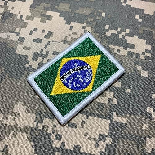 Нашивка с бродерия хартата Бразилия BP0403T16 на Униформи, Кимона, Байковый Жилетка, Выгладить или да Шият