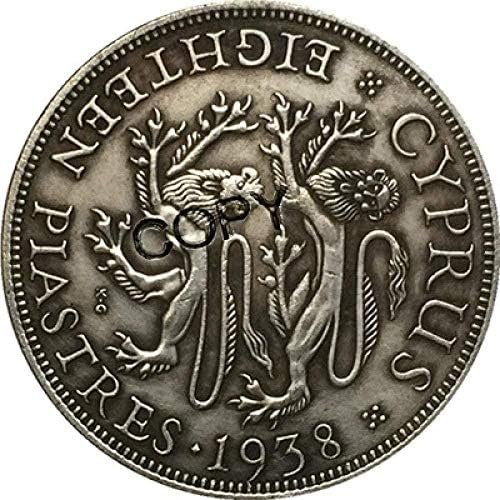 Challenge Coin Кипър 1938 Копие Монети Копие Подарък за Него Колекция от монети