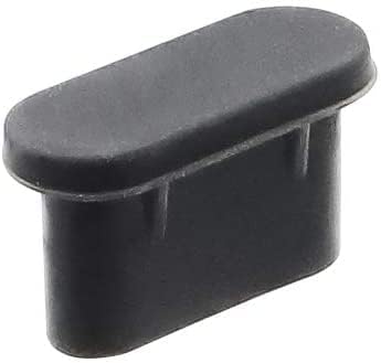 опаковка pouilzx от 20 силиконови факт тип C, покриване на пристанището, защита от прах (0,37 х 0,16 х 0,24 инча) Черен