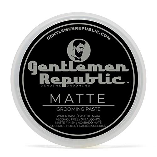 Мат паста Gentlemen Republic 4 грама - Професионална формула на водна основа с изключително фиксиране и естествен външен вид, не съдържа