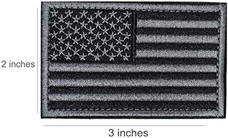 ULTNICE 2 броя Ленти с Флага, Нашивка с Флага на САЩ, Самозалепващи се Ленти С Емблемата на Военни униформи, САЩ