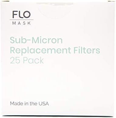 Flo Mask - Субмикронные сменяеми филтри (25 броя в опаковка), за детска маска, Произведено в САЩ
