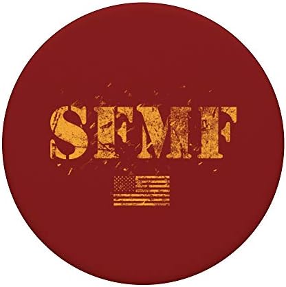 Флаг SFMF САЩ Махни се настрани, американски Военен Мото PopSockets PopGrip: Замяна дръжка за телефони и таблети