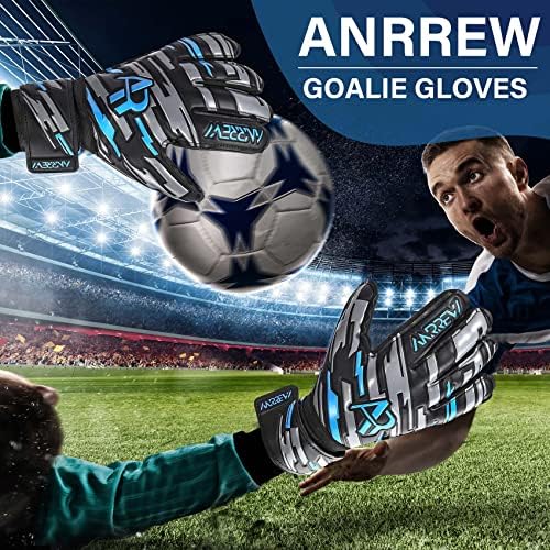 Нови футболни вратарские ръкавици със защита от отпечатъци и двойно запястьем.Ръкавици вратаря Осигуряват изключително силен контрол и сцепление.