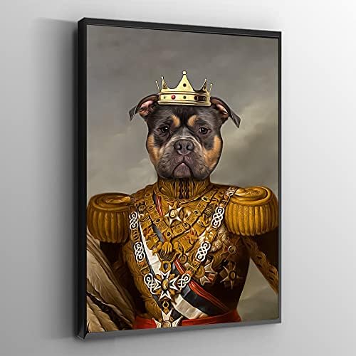 Портрет на кралския Любимец Миа Белини По Поръчка, Портрет Забавна Кучета, Забавен Костюм на Котка, Портрет на Царя, чийто Портрет на