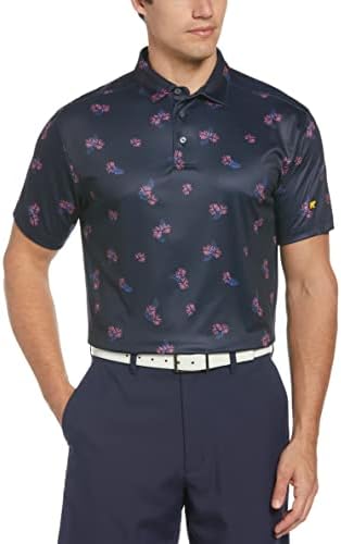 Мъжка риза с къси ръкави Jack Nicklaus с къс ръкав По цялата повърхност от Тропическа текстура