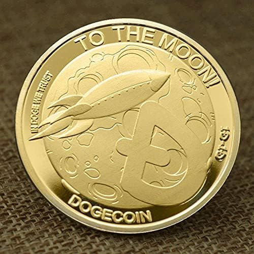 Възпоменателни монети от 1 унция Dogecoin Възпоменателна Монета Златна Монета Дожа Cryptocurrency2021 са подбрани Монета Ограничена серия с