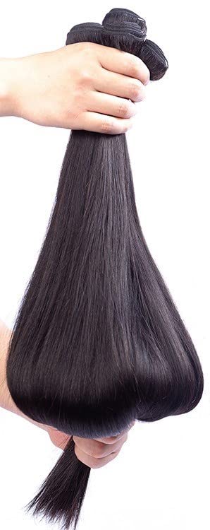 Kemara's Beauty 14A сорт на необработени луксозни човешки косъм (преки снопове 12 14 16)