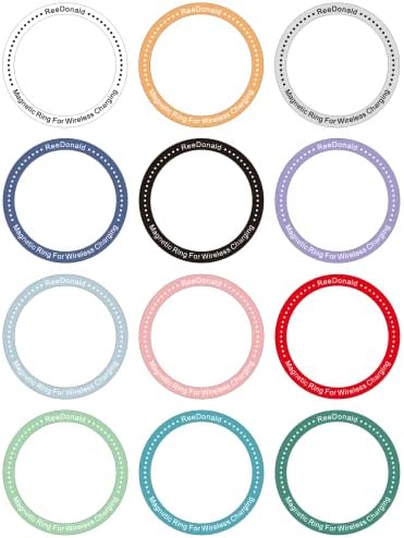 Магнитни пръстени Reedonald, 3 опаковки, Универсален метален магнит за безжичното зареждане MagSafe, съвместимо с iPhone 14/13/12/11