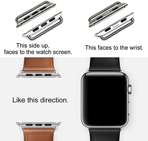 Адаптер за свързване каишка за часовник Newon, Съвместим с Apple Watch Band, За определяне на iWatch/Клипове/С / Обков /Ухо
