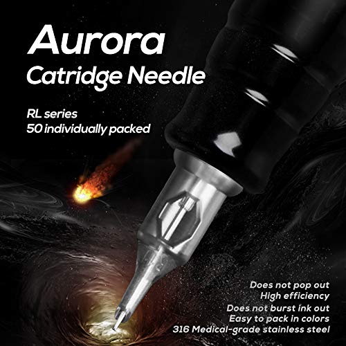 Игла за татуировки Aurora Cartridges 50 Бр., 3RL, 5RL, 7RL, 9RL, 11RL