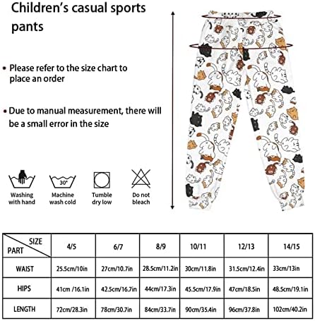 Спортни панталони Showudesigns за момичета 4-15 години, Младежки панталони Kawaii