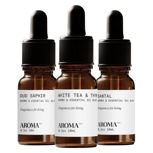 Ароматно масло AromaTech с бял чай и мащерка, Санталом, Удом Сапфир за обектите аромати - на 10 милилитра
