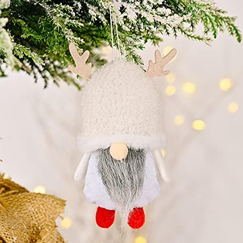 Коледна Декорация Висулка Окачване Безлични Шапка Агне Коледа Коледна Кукла Украшение Виси Трилистники за Дървета