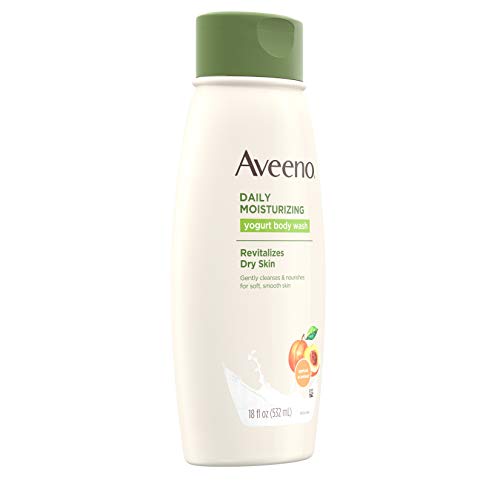 Дневен Овлажняващ крем средство за измиване на тялото Aveeno Active Naturals с кисело мляко за тяло, Кайсия и мед, 18 мл, 18 течни унции