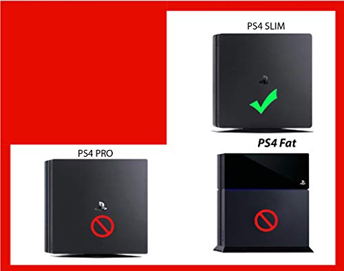 ZOOMHITSKINS PS4 Тънка Кожа, Съвместим с Playstation 4 Тънък, Прозрачен Кристал, 1 Тънка Кожа конзола PS4 2 Тънка кожа контролер