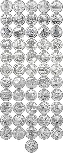 2010 P, D 2010-2021 Квартали на националните паркове БУ - Комплект монети, Без да се прибягва 112
