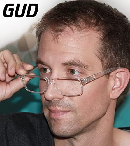 Очила за четене GUD 9 Двойки Леки Класически Правоъгълни Ридеры за Мъже и Жени +1,75