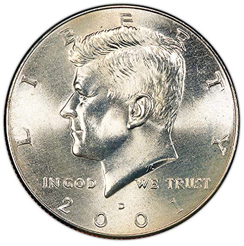 2001 P & D BU Кенеди Избор в Полдоллара, Без да се позовават на Монетния двор на САЩ Комплект от 2 монети