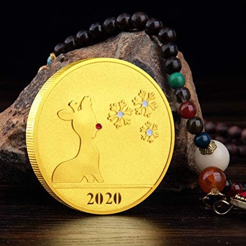 Amosfun 2 бр. Коледен Предизвикателство Монети Златни Дядо Монети Възпоменателни Монети Събиране на Изкуствата Подаръци За Коледното