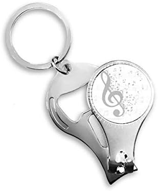 Троен ключ Flappg Музикална Нота Ножица за Нокти Халка Ключодържател Отварачка за Бутилки Машина За Рязане