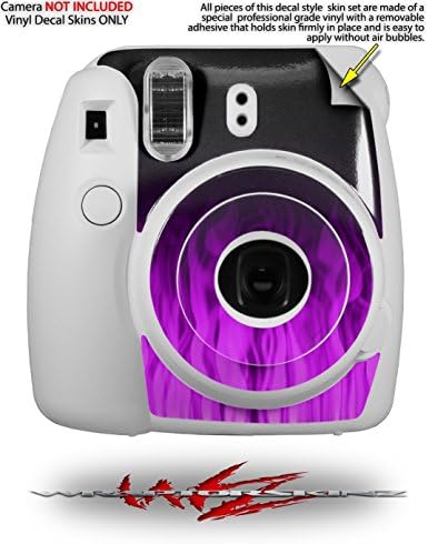 Опаковка със стикер на кожата WraptorSkinz е Съвместим с камера Fujifilm Mini 8 Fire Purple (камерата в комплекта не са включени)