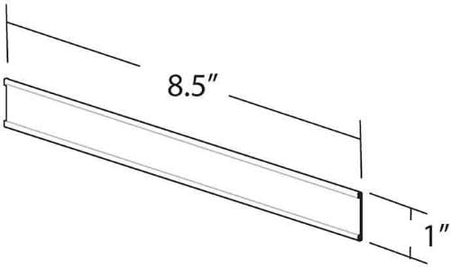Фирмената табела на Azar Displays на лепило на гърба с размер 8,5 х 1 Инч, 10 броя в опаковка (199602)