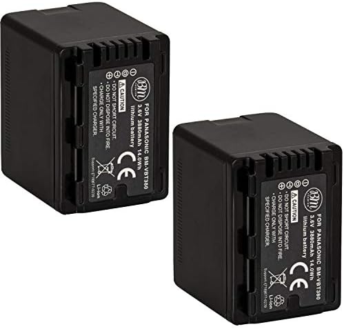 BM Premium 2 батерии VW-VBT380 за видеокамера Panasonic HC-V800K, HC-VX1K, HC-WXF1K, HCV510, HCV520, HC-V550, HCV710, HC-V720, HC-V750, HC-V770,