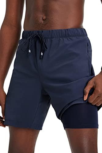 Fabletics Мъжки къси панталони The One Short (На лигавицата), За тренировки, Плуване, Леки, бързо съхнещи, С джоб с цип