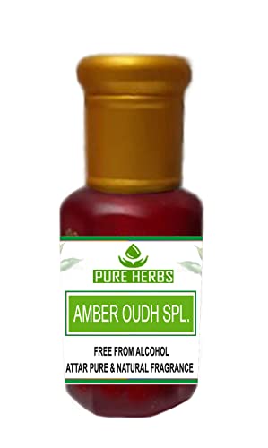 Аромат Pure Herbs AMBER OUD SPL Без алкохол За мъже, подходящ за специални случаи, партита и ежедневна употреба 3 мл