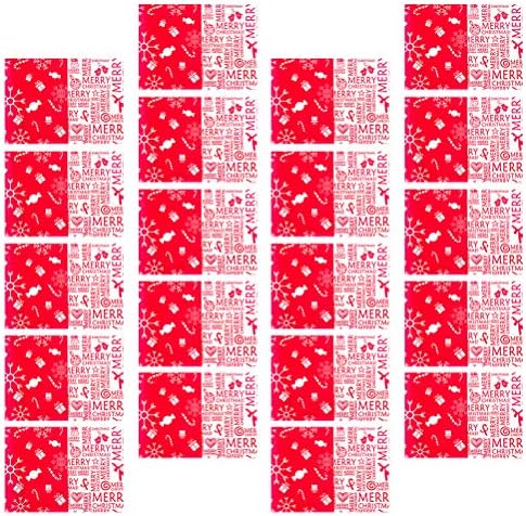 SOIMISS 1000 БР 1 Комплект Красиви Оберток за нуга със собствените си ръце Красиви Пакетчета за нуга (Червено-бели)