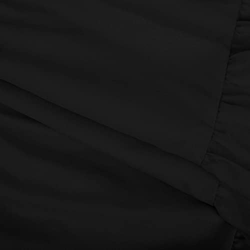 Дамско Модно Рокля с дълъг Ръкав, Удобно Ежедневното Однотонное Диференцирани Рокля Миди с кръгло деколте