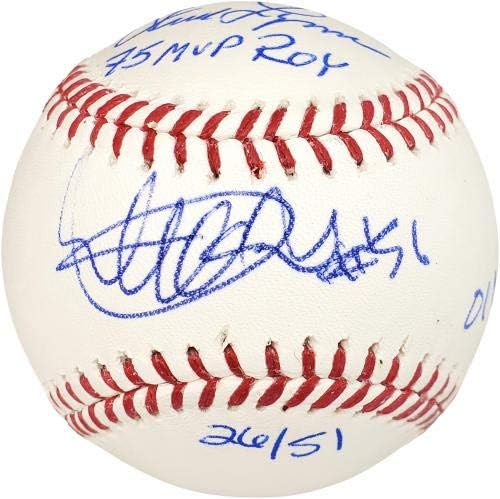 Ичиро Сузуки и Фред Лин с автограф Официални бейсболистов MLB Бейзбол /51 IS Holo & PSA / DNA Stock 101264 - Бейзболни