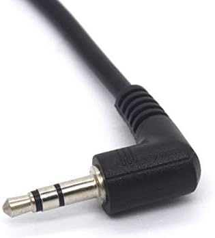 PIIHUSW Ъглов кабел-адаптер 3.5 мм дляМісго USB-Превръщането на 5-контактен конектор Micro USB B в 3 щифта 3,5-мм конектор Aux Audio