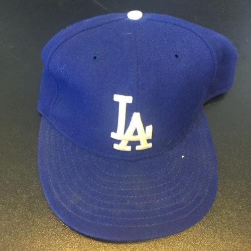 1990-те Гари Шефилд Подписа Детска Шапка Los Angeles Dodgers Cap Шапка PSA DNA COA - Слот Шапки MLB