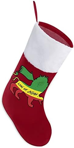 Лъв Rasta Музика Реге Ямайски Флаг Червени Коледни Празници Чорапи Дом Декорации за Коледната Елха Окачени Чорапи За Камината