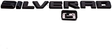 2 елемента 2019-2022 Матово Черно Silverado Потребителската Емблема Поименна Плоча, Комплект Икони Хастар, Подходящи за Silverado